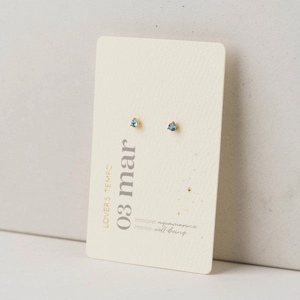 March Kaleidoscope Birthstone Stud Earrings | Lover's Tempo | boogie + birdie