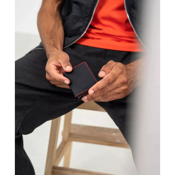 Matte Black & Red SECRID Slimwallet | Shop SECRID wallets at boogie + birdie in Ottawa.