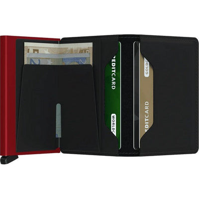 Matte Black & Red SECRID Slimwallet | Shop SECRID wallets at boogie + birdie in Ottawa.