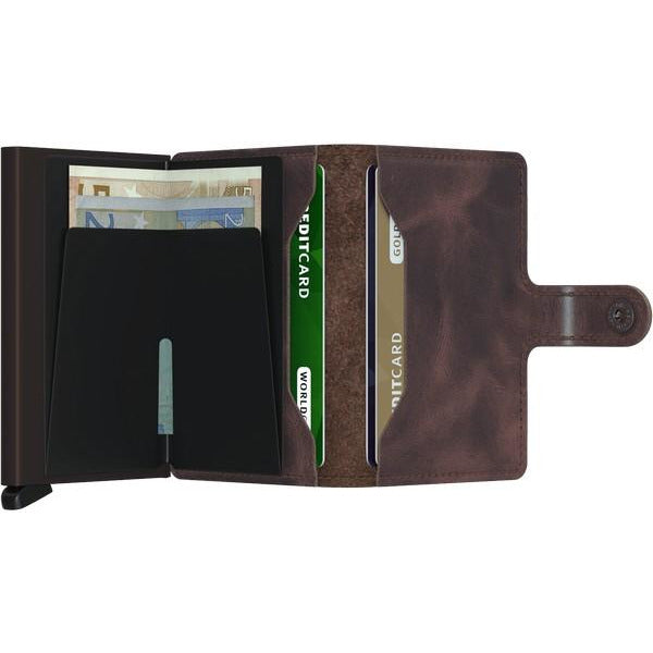 Vintage Chocolate Miniwallet | Secrid | boogie + birdie

