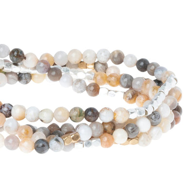 Mexican Onyx - Stone of Confidence Wrap Bracelet / Necklace