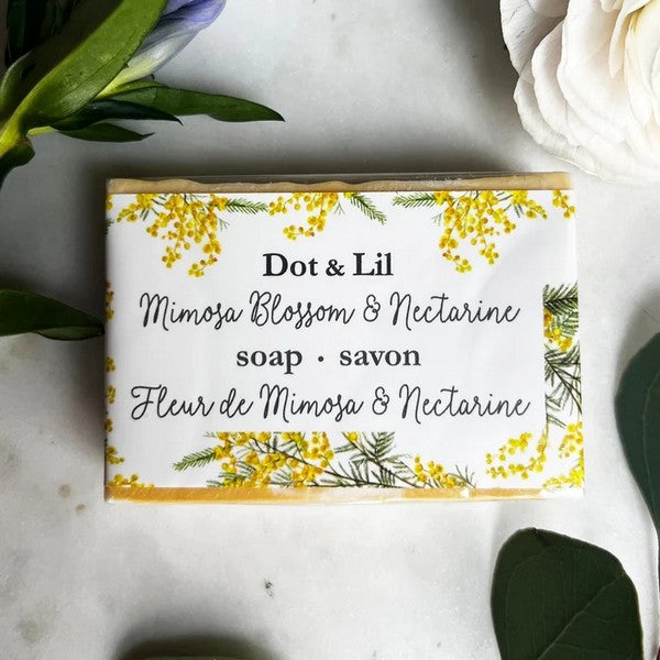Mimosa Blossom & Nectarine Bar Soap | Dot & Lil | boogie + birdie