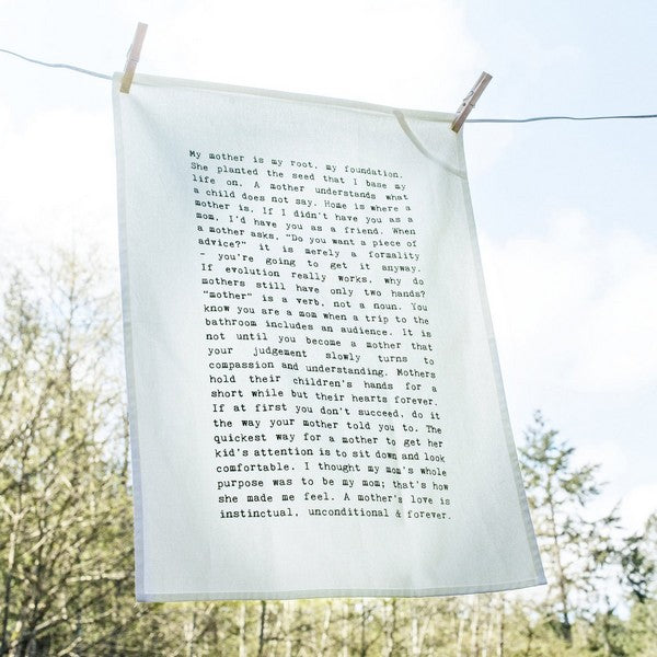 Mothers Typewriter Tea Towel