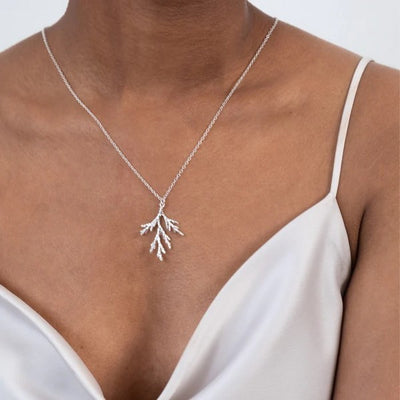 Silver Juniper Branch Necklace | Birch Jewellery | Shop a selection of jewellery at boogie + birdie