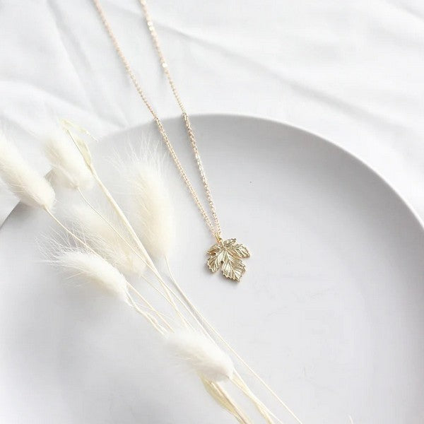 Gold Heirloom Maple Necklace | Birch Jewellery | Shop a selection of jewellery at boogie + birdie 