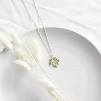 Gold Heirloom Maple Necklace | Birch Jewellery | Shop a selection of jewellery at boogie + birdie