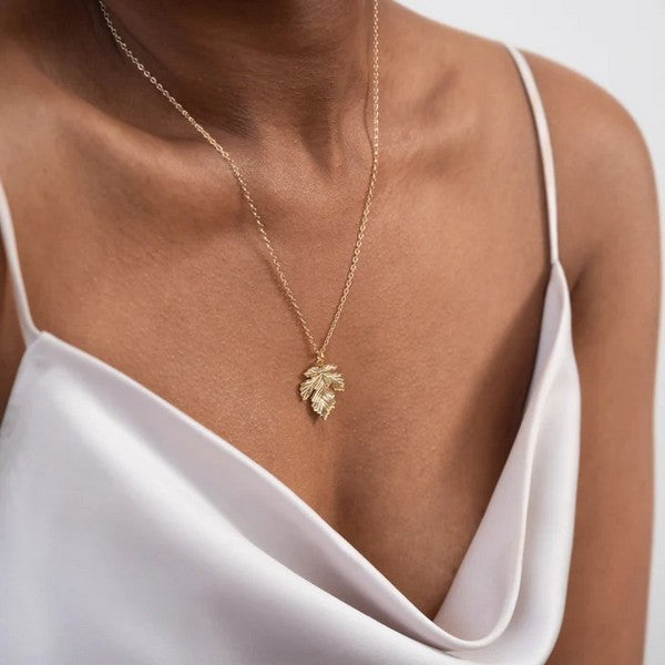 Gold Heirloom Maple Necklace | Birch Jewellery | Shop a selection of jewellery at boogie + birdie 