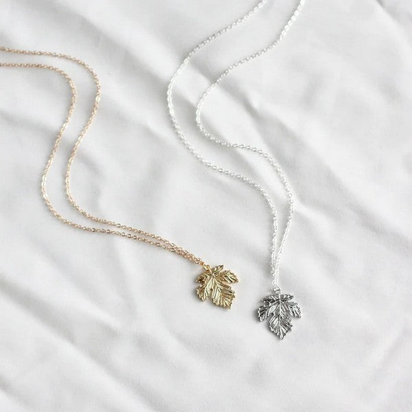 Silver Heirloom Maple Necklace | Birch Jewellery | Shop a selection of jewellery at boogie + birdie 