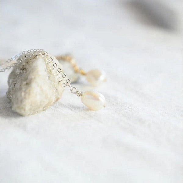 Gold Pearl Pendant Necklace | Shop Birch Jewellery at boogie + birdie in Ottawa.