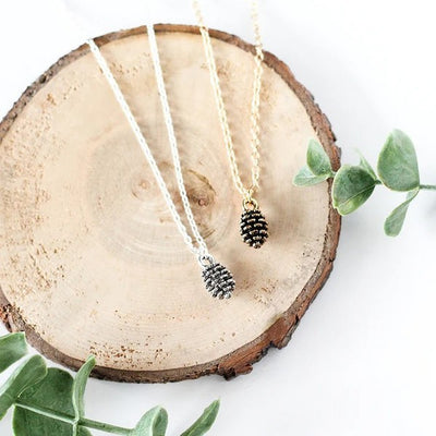 Tiny Pinecone Necklace | Birch Jewellery | Shop a selection of jewellery at boogie + birdie