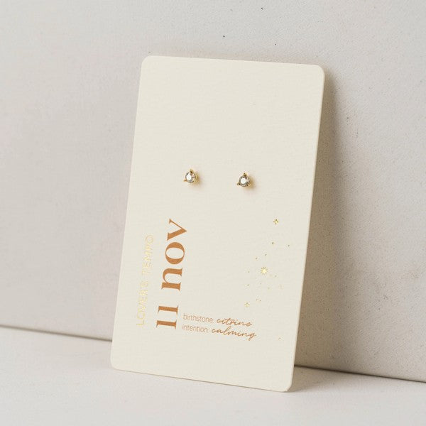 November Kaleidoscope Birthstone Stud Earrings | Lover's Tempo | boogie + birdie