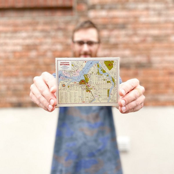 Downtown Ottawa Map Postcard | Sadie & June | boogie + birdie