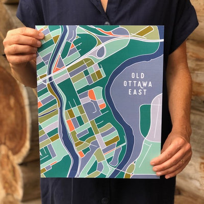 Old Ottawa East Map Print | Heirloom Island | Shop a selection of art prints at boogie + birdie