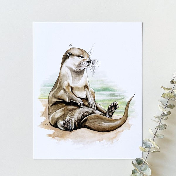 Otter Print | Kelly Dixon | Shop a selection of local makers at boogie + birdie
