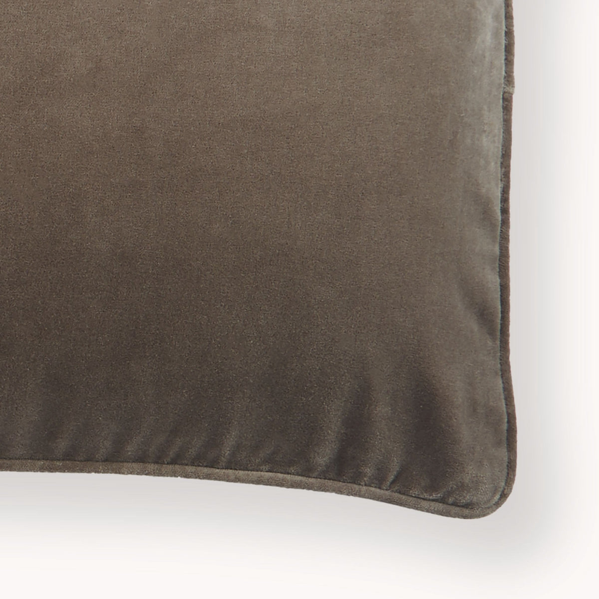 Truffle Velvet Pillow - Rectangle
