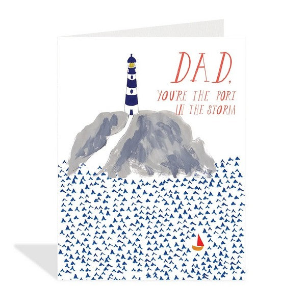 Port In The Storm Father's Day Card