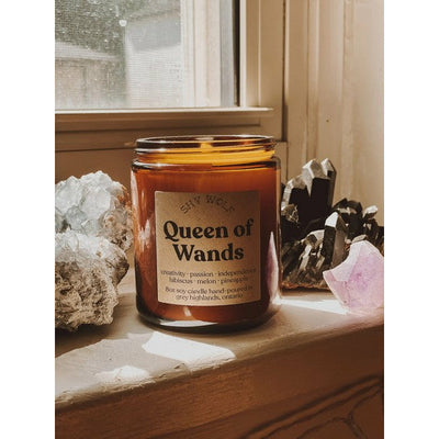 Queen of Wands Tarot Candle | Shy Wolf | Shop a selection of candles at boogie + birdie