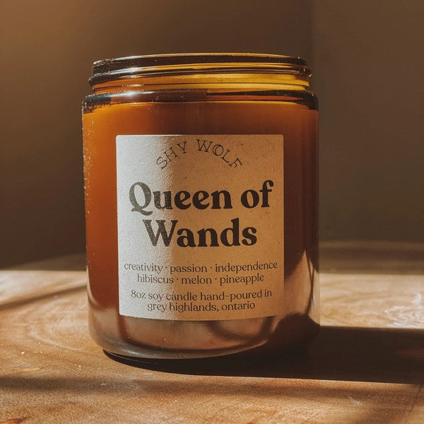 Queen of Wands Tarot Candle | Shy Wolf | Shop a selection of candles at boogie + birdie