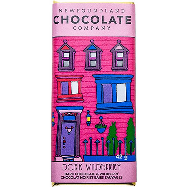 54% Dark Chocolate Wildberry Bar | Newfoundland Chocolate Co. | boogie + birdie