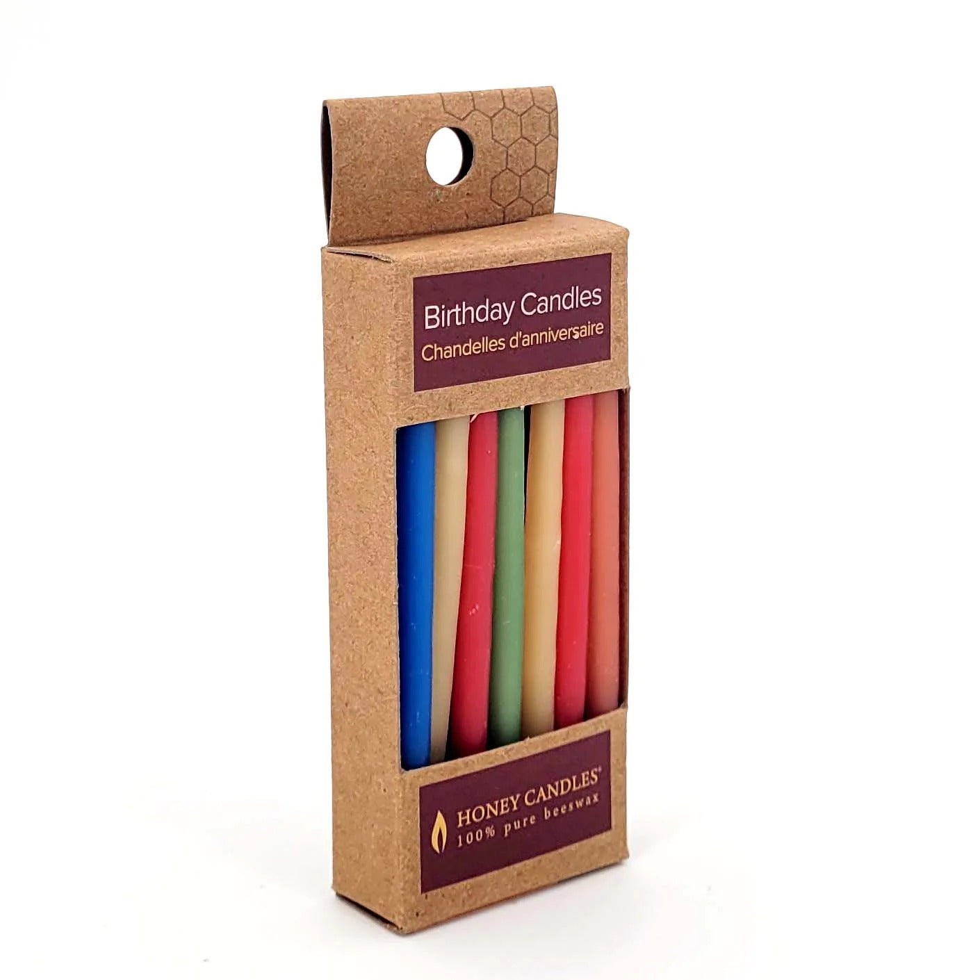 Bright Beeswax Birthday Candles - 20 Pack | Shop beeswax candles at boogie + birdie in Ottawa.