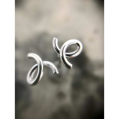 Silver Confetti Stud Earrings