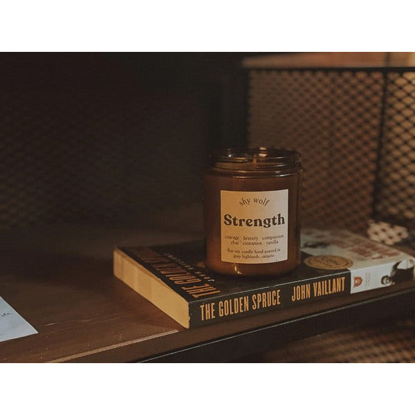 Strength Tarot Candle | Shop Shy Wolf Candles at boogie + birdie in Ottawa.
