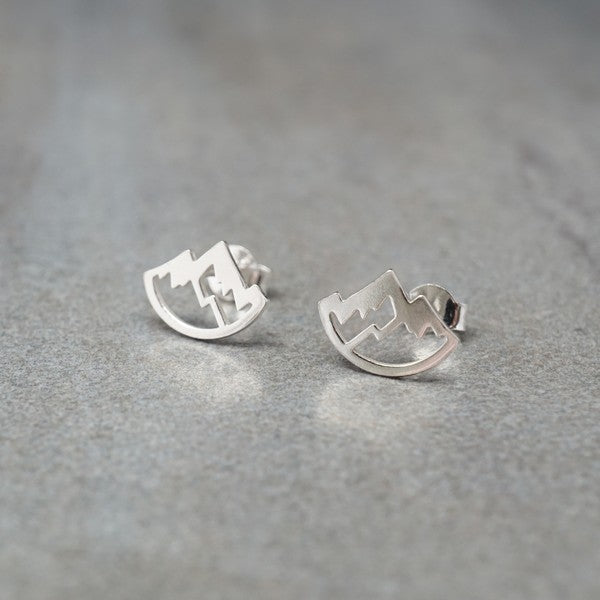 Mountain Stud Earrings | Argent Whimsy | boogie + birdie