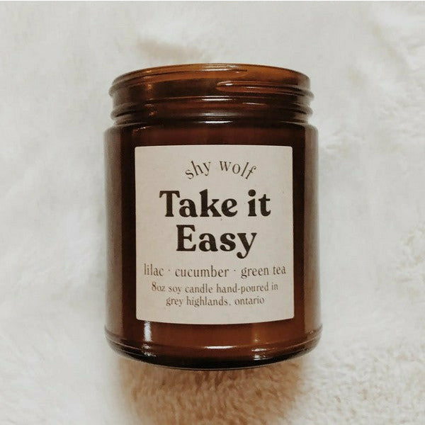 Take It Easy Candle | Shy Wolf | boogie +birdie

