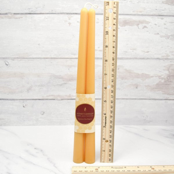 Natural Beeswax Taper Candles | Honey Candles |  Shop a selection of beeswax candles at boogie + birdie