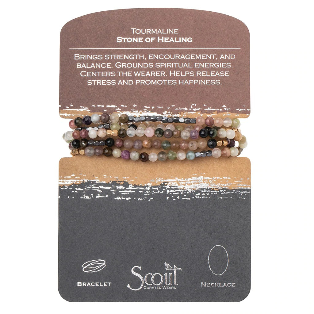Tourmaline Wrap Bracelet / Necklace | Jewellery | boogie + birdie

