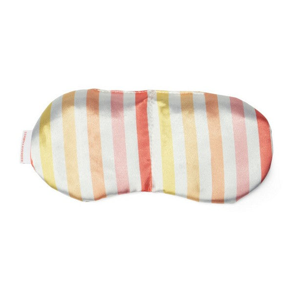 Cabana Stripe Satin Weighted Eye Mask | Shop wellness at boogie + birdie