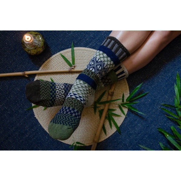Bamboo Green Wool Solemate Socks | Solemates | Shop a selection of socks at boogie + birdie