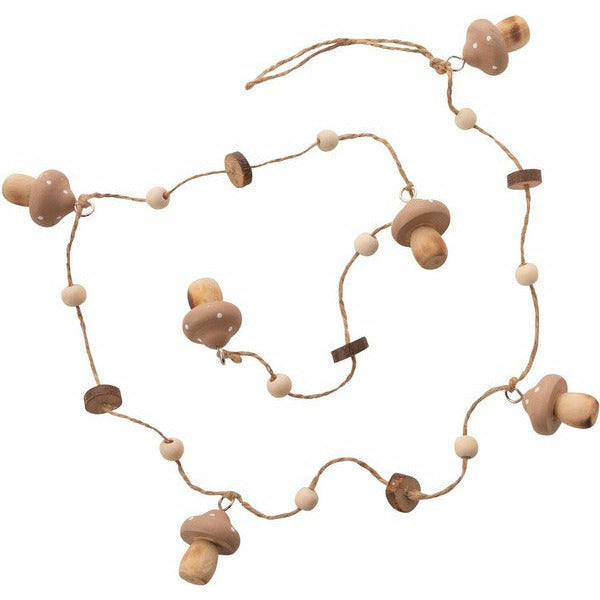Wooden Mushrooms Garland | Shop holiday at boogie + birdie