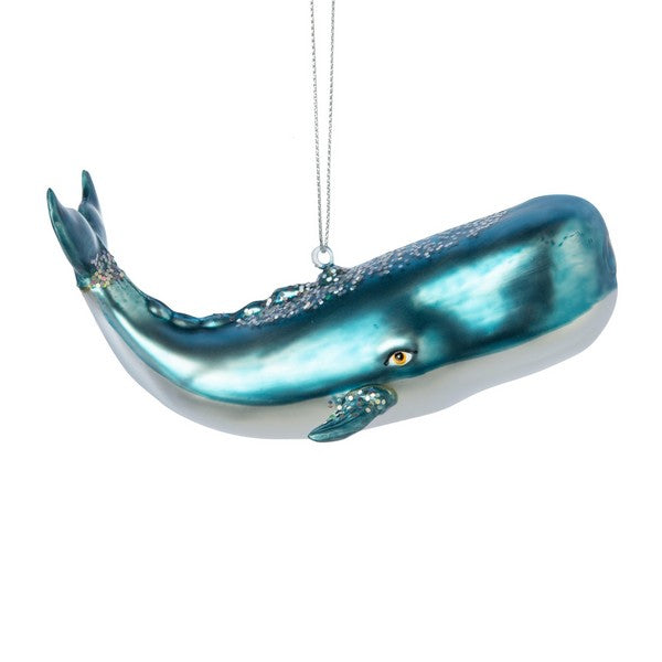 Sperm Whale Glass Ornament | Holiday | boogie + birdie