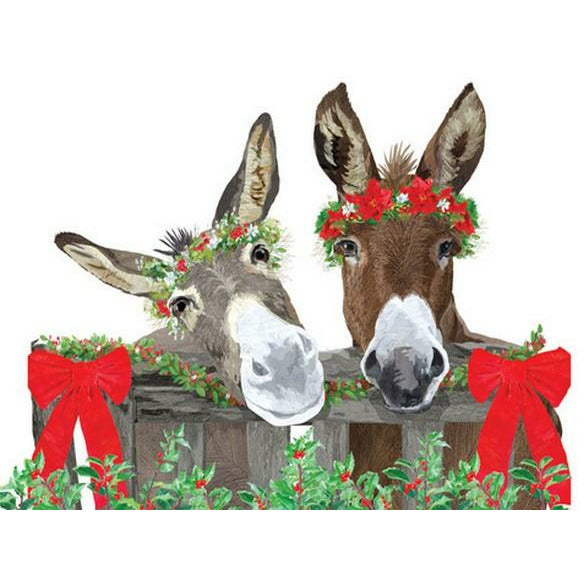 Donkey Christmas Card