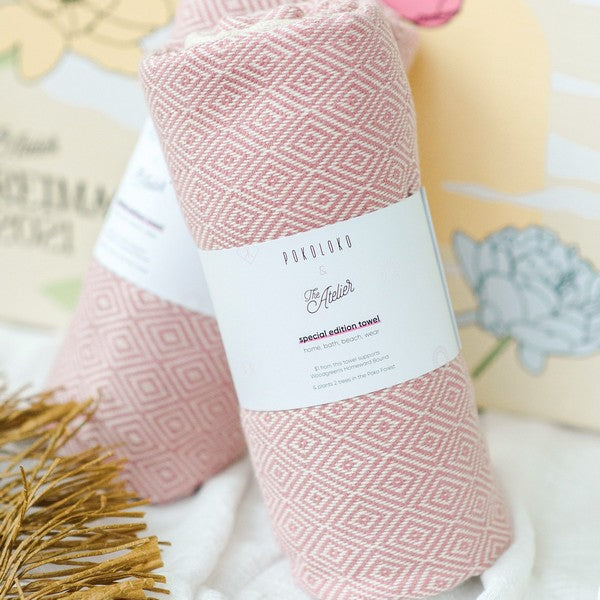 Atelier Pink Diamond Turkish Towel