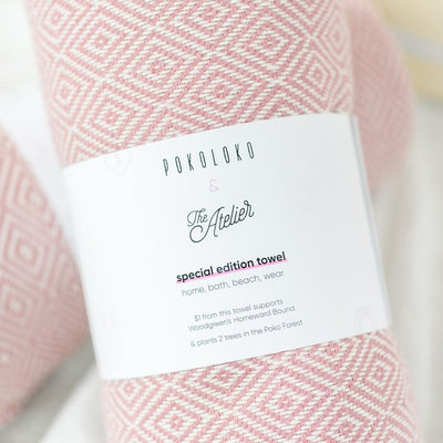 Atelier Pink Diamond Turkish Towel