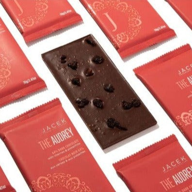 The Audrey Chocolate Bar | Jacek Chocolate Couture | Shop a selection of gourmet treats at boogie + birdie