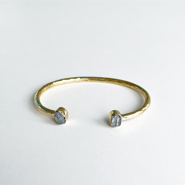 Double Quartz Aviva Bangle