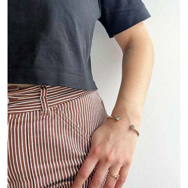 Double Quartz Aviva Bangle