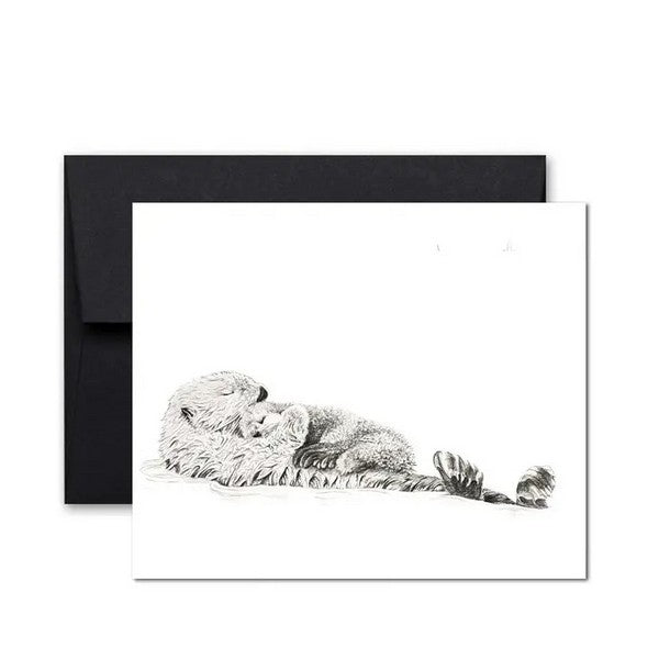 Otter with Baby Card | Shop cards at boogie + birdie in Ottawa.