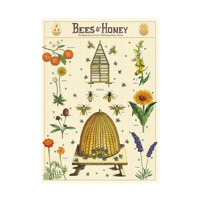 Bees & Honey 2 Wrap Sheet / Poster | Shop Cavallini Paper at boogie + birdie in Ottawa.
