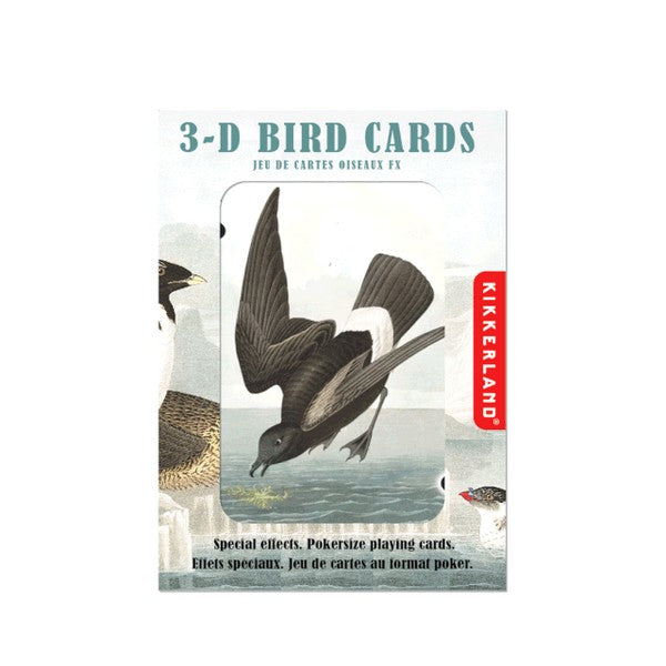 3D Birds Playing Cards