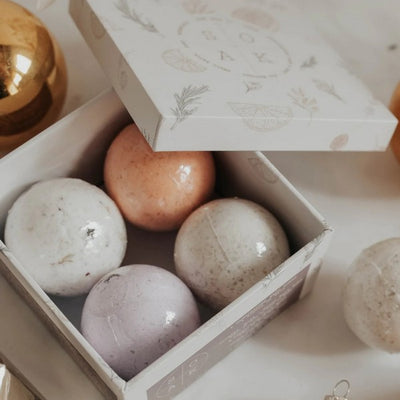 Bath Bomb Gift Set | Soak Bath Co. | Shop a selection of handmade bath products at boogie + birdie