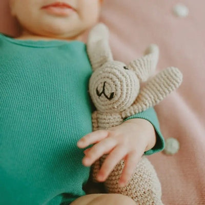 Organic My First Bunny Rattle | Shop baby rattles at boogie + birdie in Ottawa.