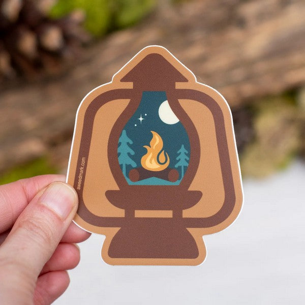 Camping Lantern Sticker | Shop stickers at boogie + birdie in Ottawa.