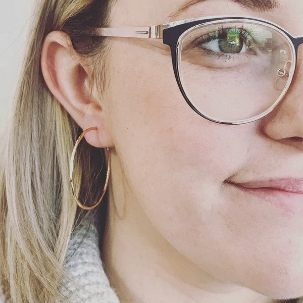Small Carladonna Hoop Earrings | Lissa Bowie Jewellery | boogie + birdie