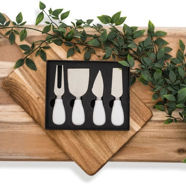 White Ceramic Cheese Knife Set | Shop Lynn & Liana Designs at boogie + birdie in Ottawa.