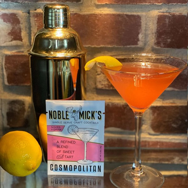Cosmopolitan Single Serving Cocktail Mix | Shop Noble Mick's cocktail mixes at boogie + birdie in Ottawa.