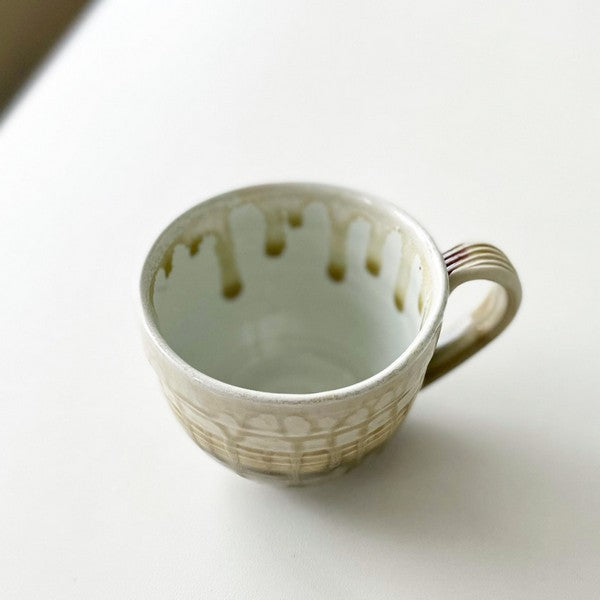 Cream Green Latte Mug